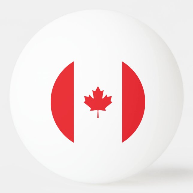 Bolinha De Ping Pong Bandeira do Canadá (Frente)