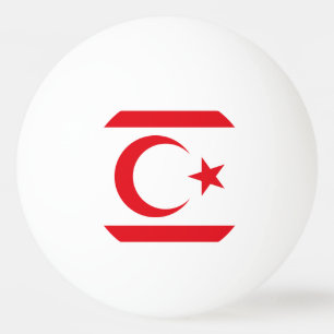 Bolinha De Ping Pong Bandeira do Chipre do Norte