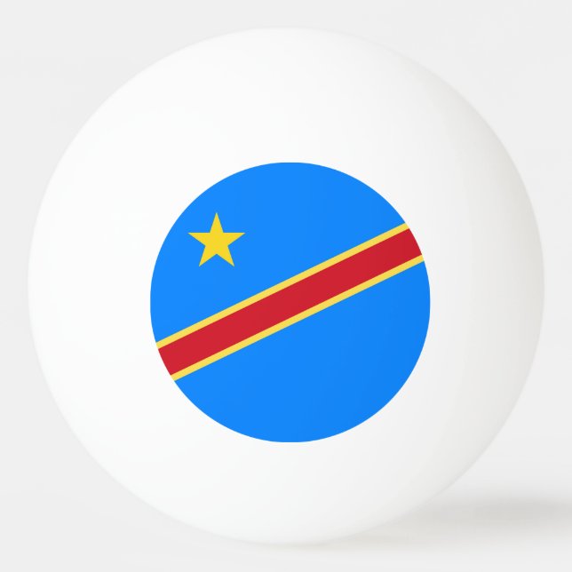 Bolinha De Ping Pong Bandeira do Congo (Frente)