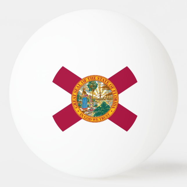 Bolinha De Ping Pong Bandeira do Estado da Flórida (Verso)