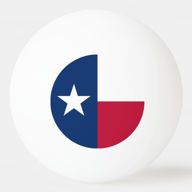 Bolinha De Ping Pong Bandeira do Estado do Texas (Frente)