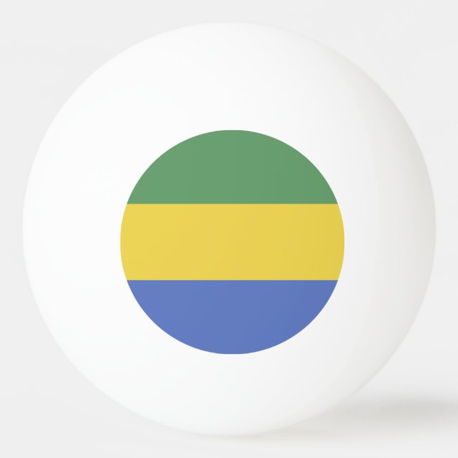 Bolinha De Ping Pong Bandeira do Gabão (Frente)