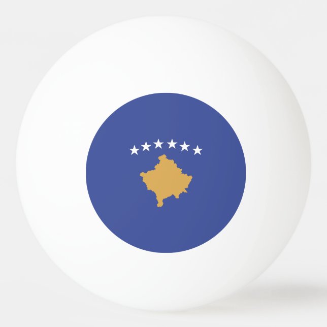 Bolinha De Ping Pong Bandeira do Kosovo (Frente)