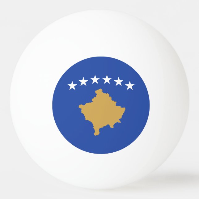 Bolinha De Ping Pong Bandeira do Kosovo (Frente)