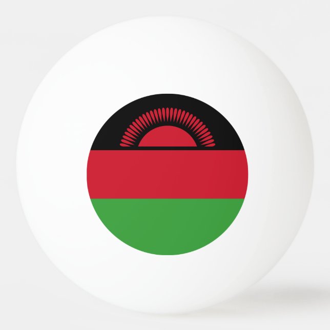 Bolinha De Ping Pong Bandeira do Malawi (Frente)