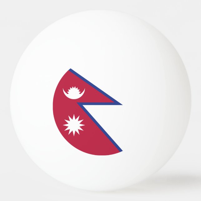 Bolinha De Ping Pong Bandeira do Nepal (Frente)