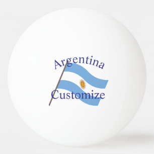 Bolinha De Ping Pong Bandeira do País Argentina Thunder_Cove