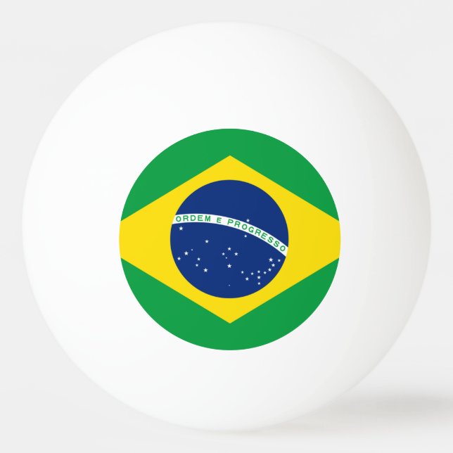 Bolinha De Ping Pong Bandeira do Ping Pong Brasil (Frente)