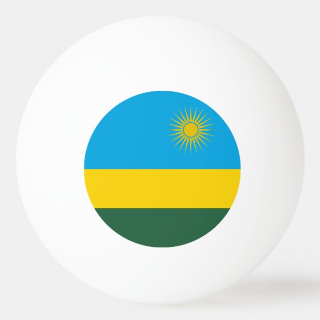 Bolinha De Ping Pong Bandeira do Ruanda (Frente)