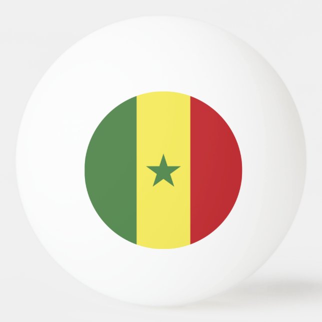 Bolinha De Ping Pong Bandeira do Senegal (Frente)