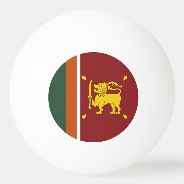 Bolinha De Ping Pong Bandeira do Sri Lanka (Frente)