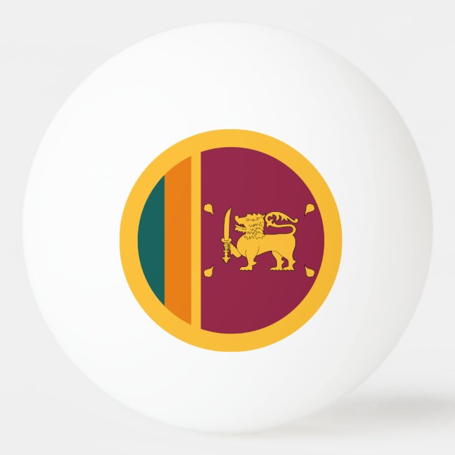 Bolinha De Ping Pong Bandeira do Sri Lanka (Frente)