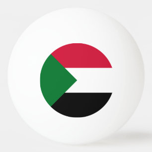 Bolinha De Ping Pong Bandeira do Sudão
