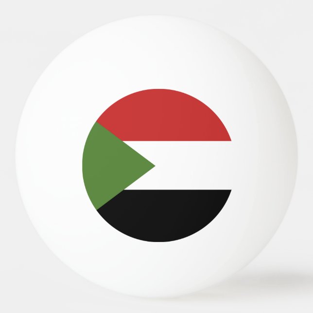 Bolinha De Ping Pong Bandeira do Sudão (Frente)