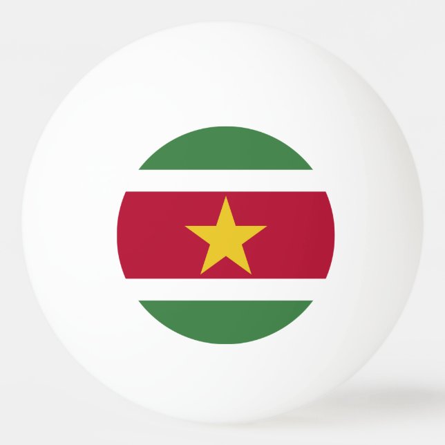 Bolinha De Ping Pong Bandeira do Suriname (Frente)