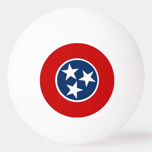 Bolinha De Ping Pong Bandeira do Tennessee (Frente)