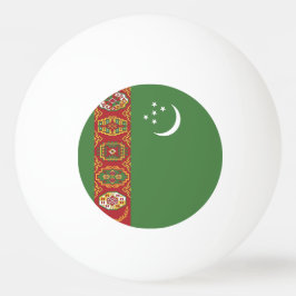 Bolinha De Ping Pong bandeira do Turquemenistão