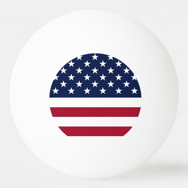Bolinha De Ping Pong Bandeira dos Estados Unidos (Frente)