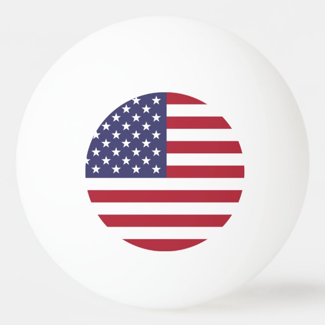 Bolinha De Ping Pong Bandeira dos Estados Unidos da América (Verso)