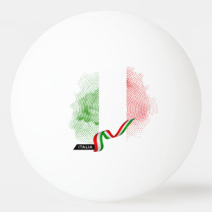 Bolinha De Ping Pong bandeira italiana