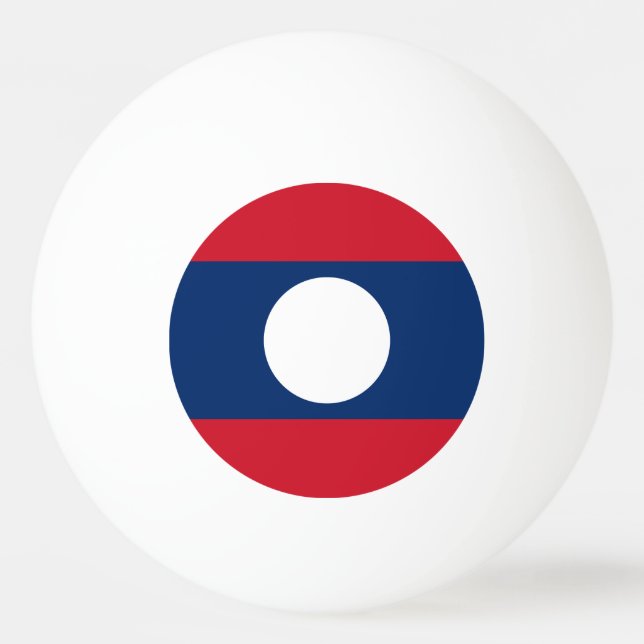 Bolinha De Ping Pong Bandeira Laos (Frente)