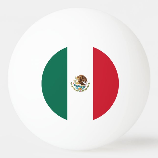 Bolinha De Ping Pong Bandeira mexicana (Frente)