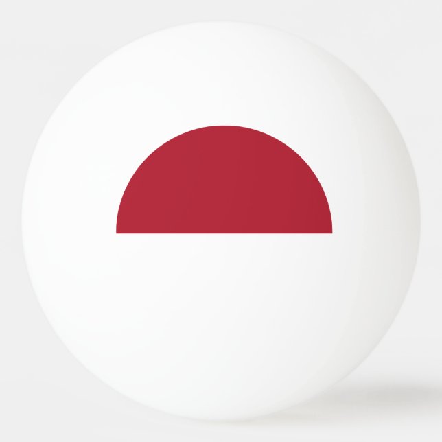 Bolinha De Ping Pong bandeira Mônaco (Frente)