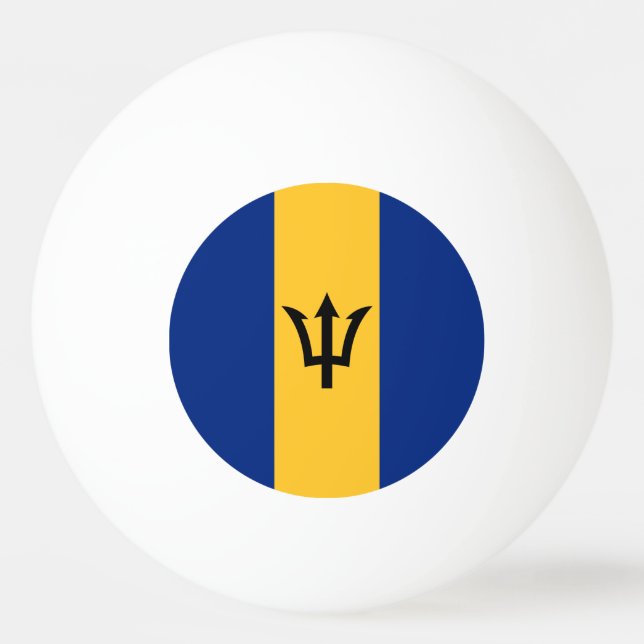 Bolinha De Ping Pong Bandeira Patriótica Barbados (Verso)
