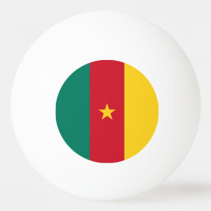 Bolinha De Ping Pong Bandeira Patriótica Camarões