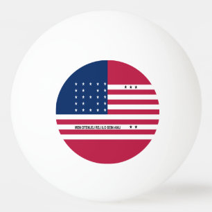 Bolinha De Ping Pong Bandeira Patriótica do Atol Bikini
