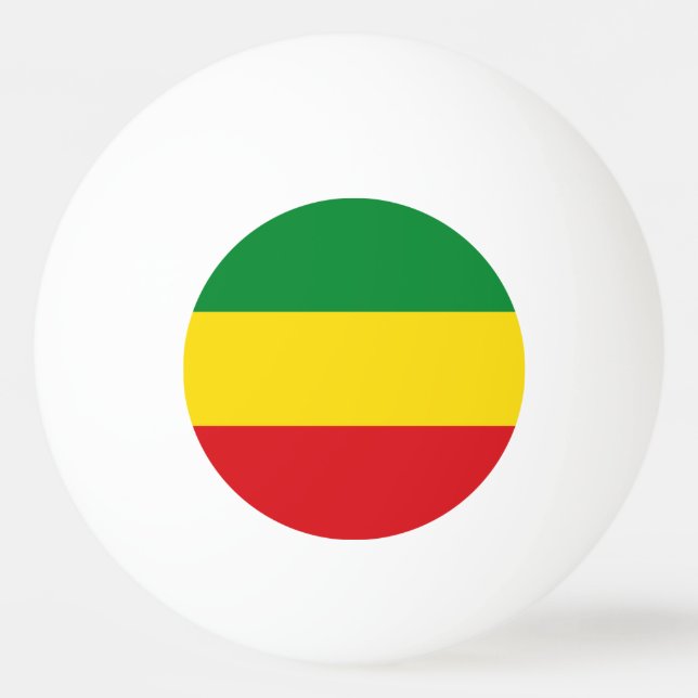 Bolinha De Ping Pong Bandeira Rastafarian Rasta Etiópia (Frente)