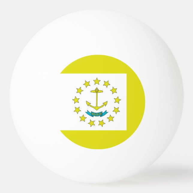 Bolinha De Ping Pong Bandeira Rhode Island (Frente)