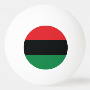 Bolinha De Ping Pong Bandeira vermelha, preta e verde