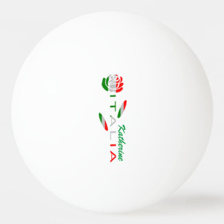 Bolinha De Ping Pong Bandiera d'Italia Rosa Personalizada