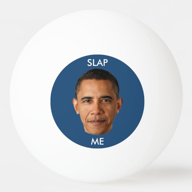 Bolinha De Ping Pong Barack Obama golpeia-me (Verso)