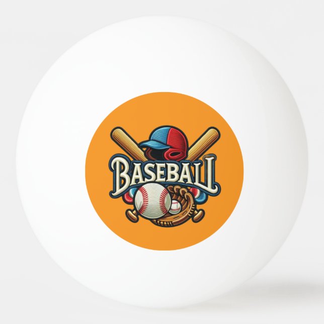 Bolinha De Ping Pong Baseball Classic Essentials / Legenda Retroativa d (Frente)