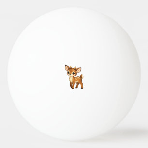 Bolinha De Ping Pong Bebê Fácil Cartoon de Corça da Floresta Ilustração