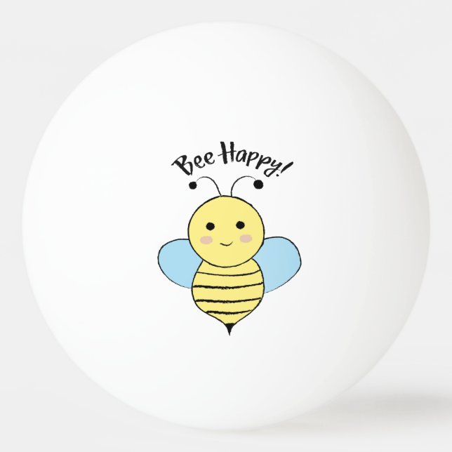 Bolinha De Ping Pong Bee Happy (Frente)