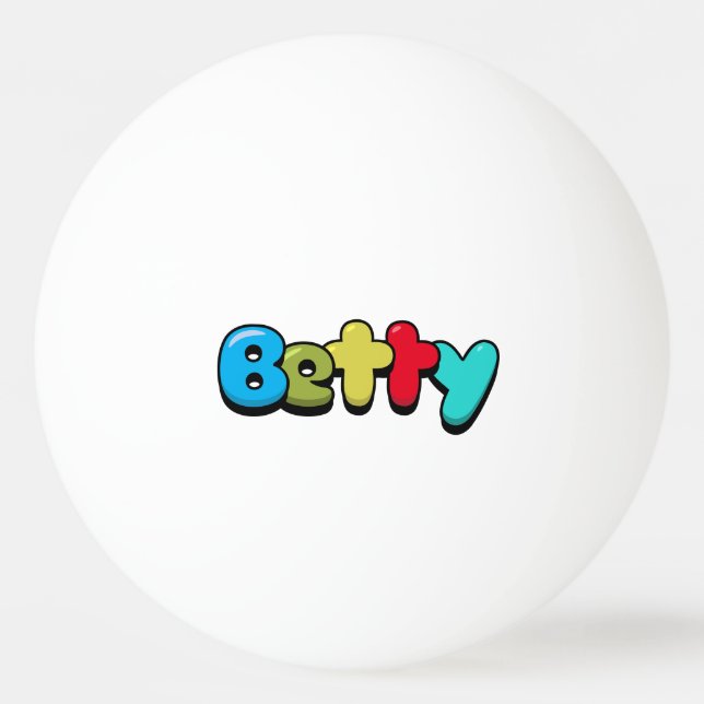 Bolinha De Ping Pong Betty (Frente)