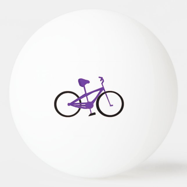 Bolinha De Ping Pong Bicicleta Roxa (Frente)