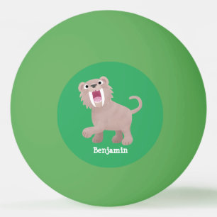 Bolinha De Ping Pong Bicicleta Smilodon de Tigre Sorridona Saber