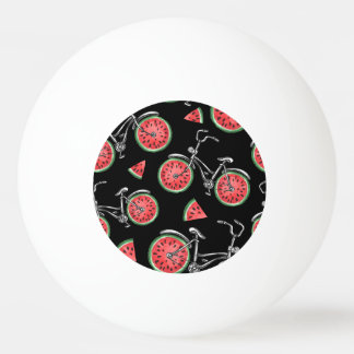 Bolinha De Ping Pong Bicicletas de roda de melancia, padrão de verão.