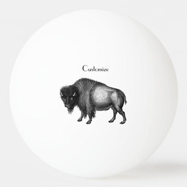 Bolinha De Ping Pong Big Bison Buffalo Thunder_Cove    (Frente)