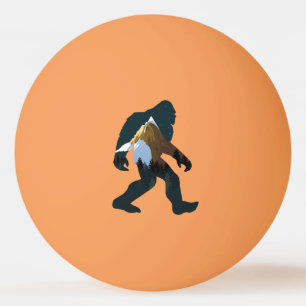Bolinha De Ping Pong Bigfoot da Floresta Noturna