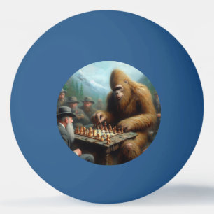 Bolinha De Ping Pong Bigfoot Tocando Xadrez