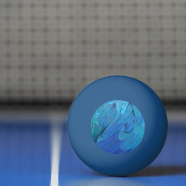 Bolinha De Ping Pong Blue feathers