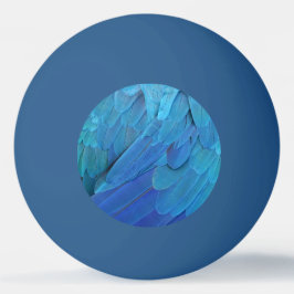 Bolinha De Ping Pong Blue feathers