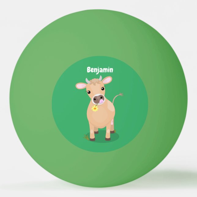 Bolinha De Ping Pong Boca doce e camisola de flores (Frente)