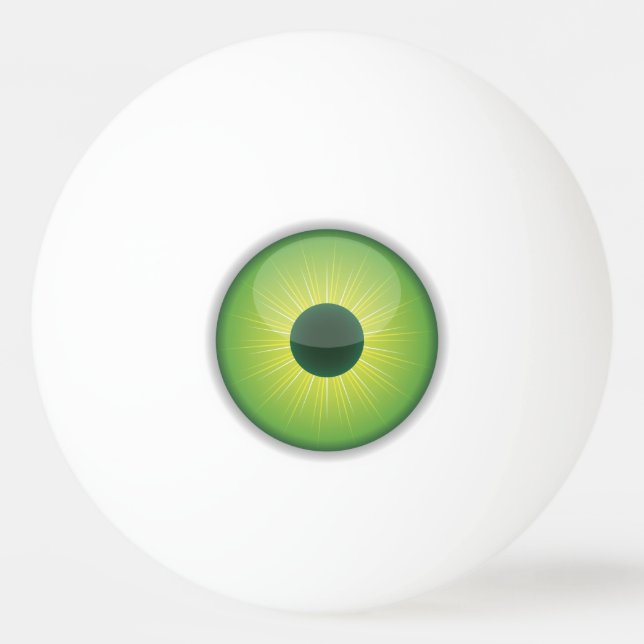 Bolinha De Ping Pong Bolinhas de Ping Pong Olhos Verdes (Frente)