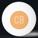 Bolinha De Ping Pong Bolsa de Pong Ping Monograma Suave de Tendência<br><div class="desc">Apresentando a cor da primavera da tendência: Laranja macio. Este Ping Pong Ball moderno e minimalista, com monograma personalizável de duas letras em uma fonte moderna, adiciona elegância ao seu jogo. Seu design simples e limpo em uma cor sólida oferece um apelo de eterno, perfeito para mostrar seu estilo. Explore...</div>
